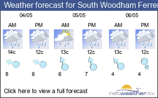 Weather forecast for South Woodham Ferrers